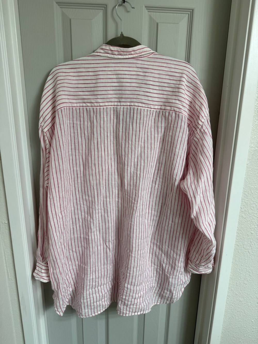 Frank + Eileen Linen Mackenzie Pink + White - Picture 7 of 9